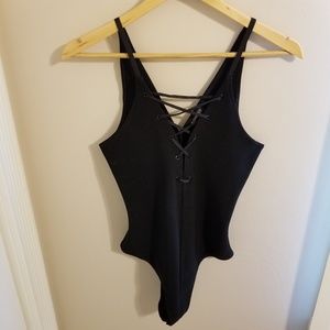 Express Lace-Up Bodysuit